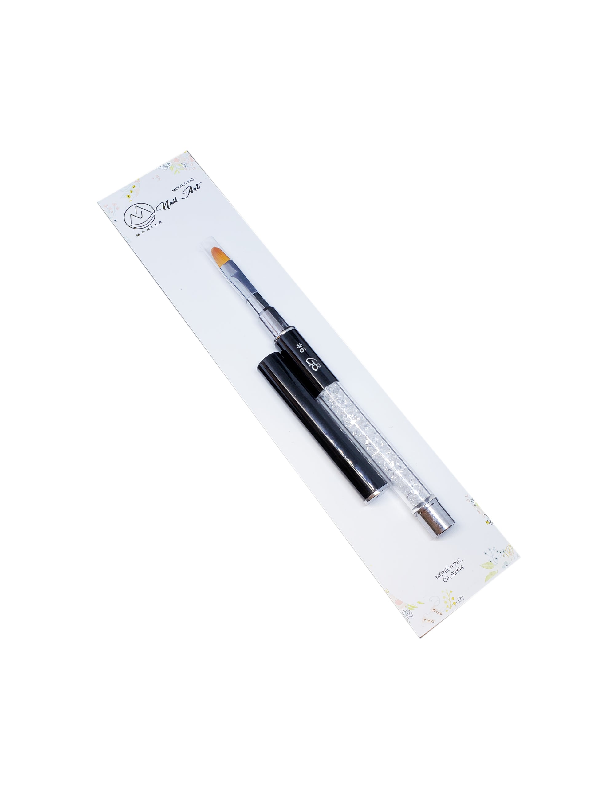 GB Rhinestones gel brush with cap-Beauty Zone Nail Supply