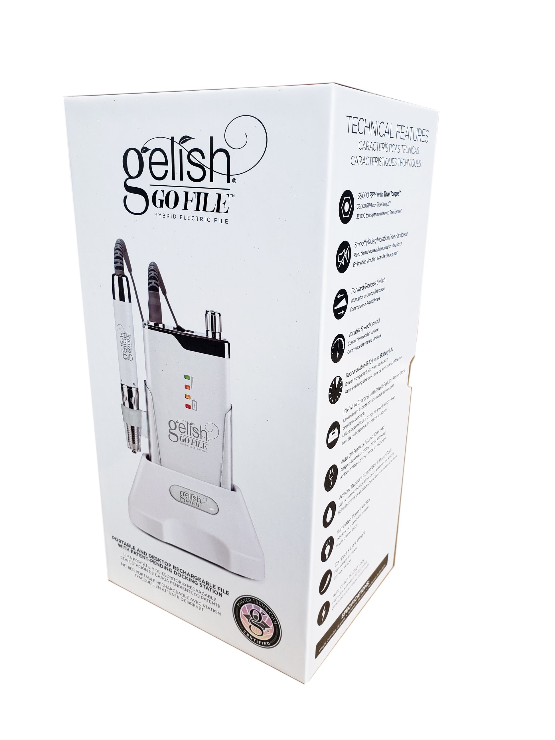 Harmony Gelish Go File Hybrid Electric file-Beauty Zone Nail Supply