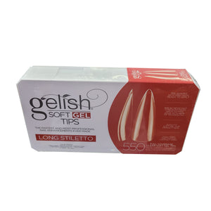 Gelish Soft Gel Tips Long Stiletto 550 ct #1168097-Beauty Zone Nail Supply