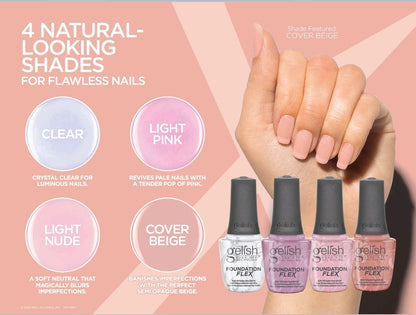 Gelish Brush On Foundation Flex Gel Light Pink 15 ml 0.5oz #1148016