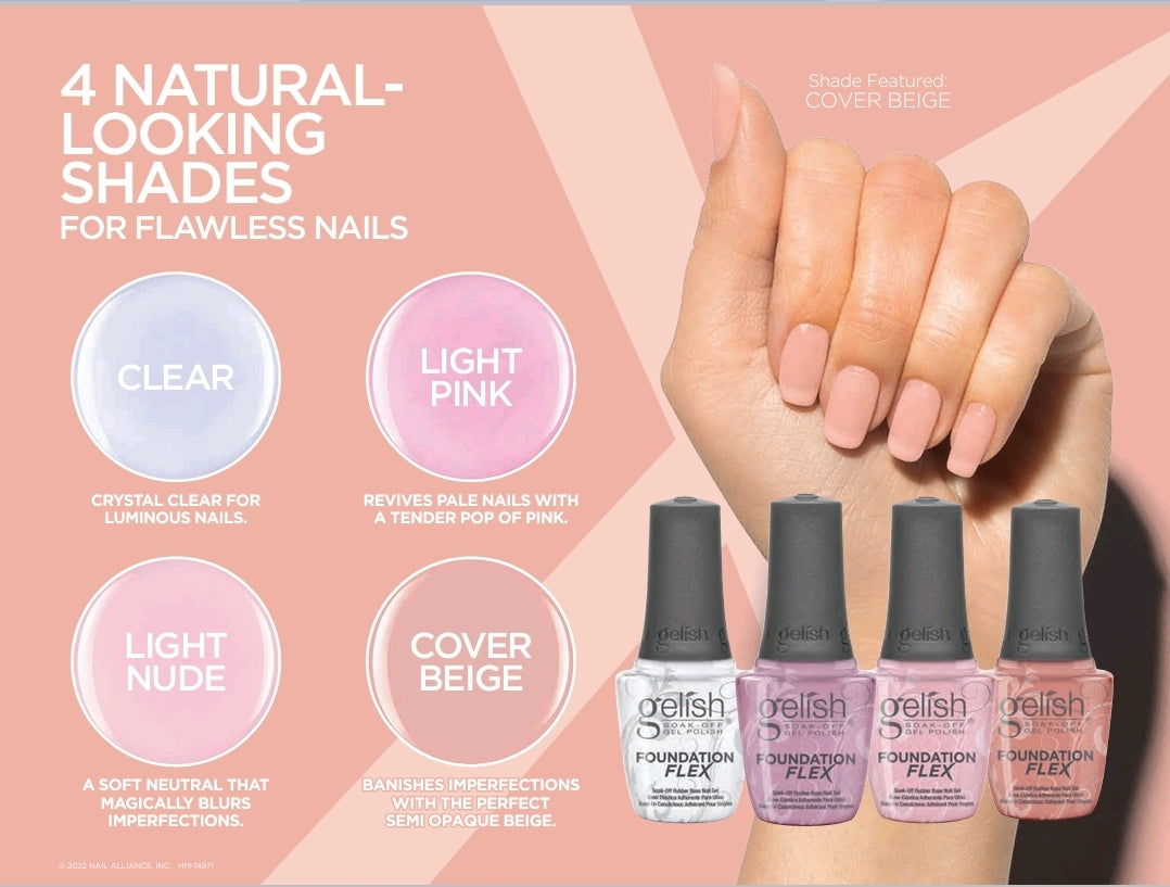 Gelish Brush On Foundation Flex Gel Cover Beige 15 ml 0.5oz #1148018