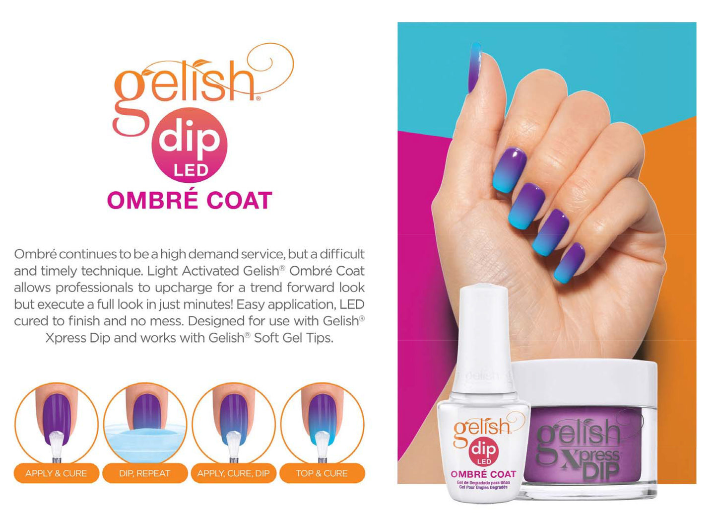 Gelish Ombre Coat Dip 0.5 oz/ 15mL #1640006
