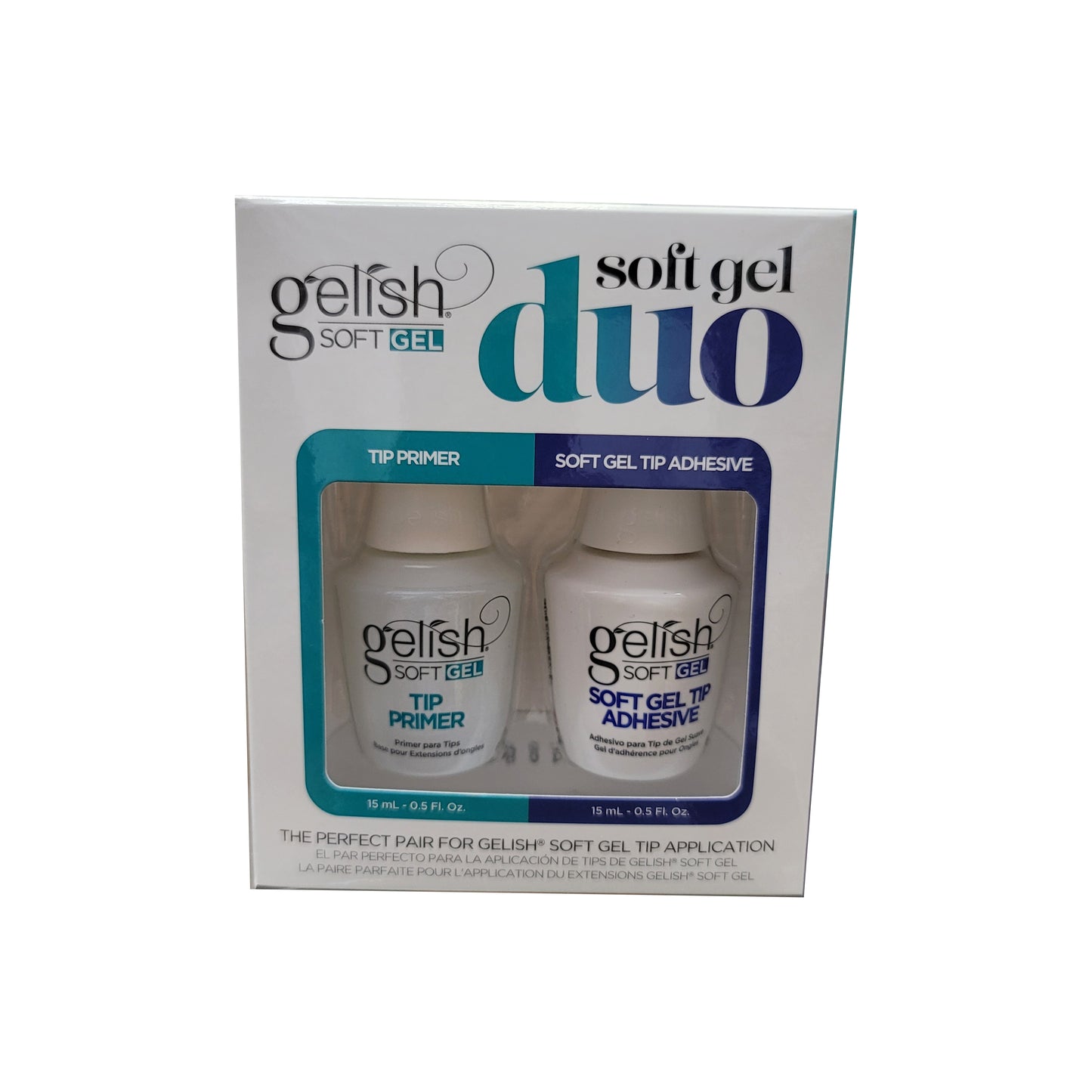 Gelish Soft Gel Duo Primer 0.5 oz & Adhesive 0.5 oz #1121802