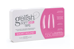 Harmony Gelish Soft Gel Tips Short Round 550 CT #1168103