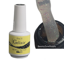 Load image into Gallery viewer, Gelixir Top Coat No-wipe With Glitters (Top 2) 15 mL / 0.5 oz