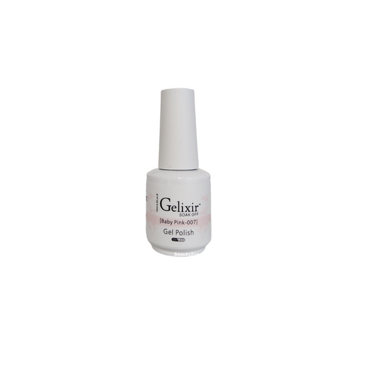 Gelixir Gel Polish Baby Pink 0.5 oz #007