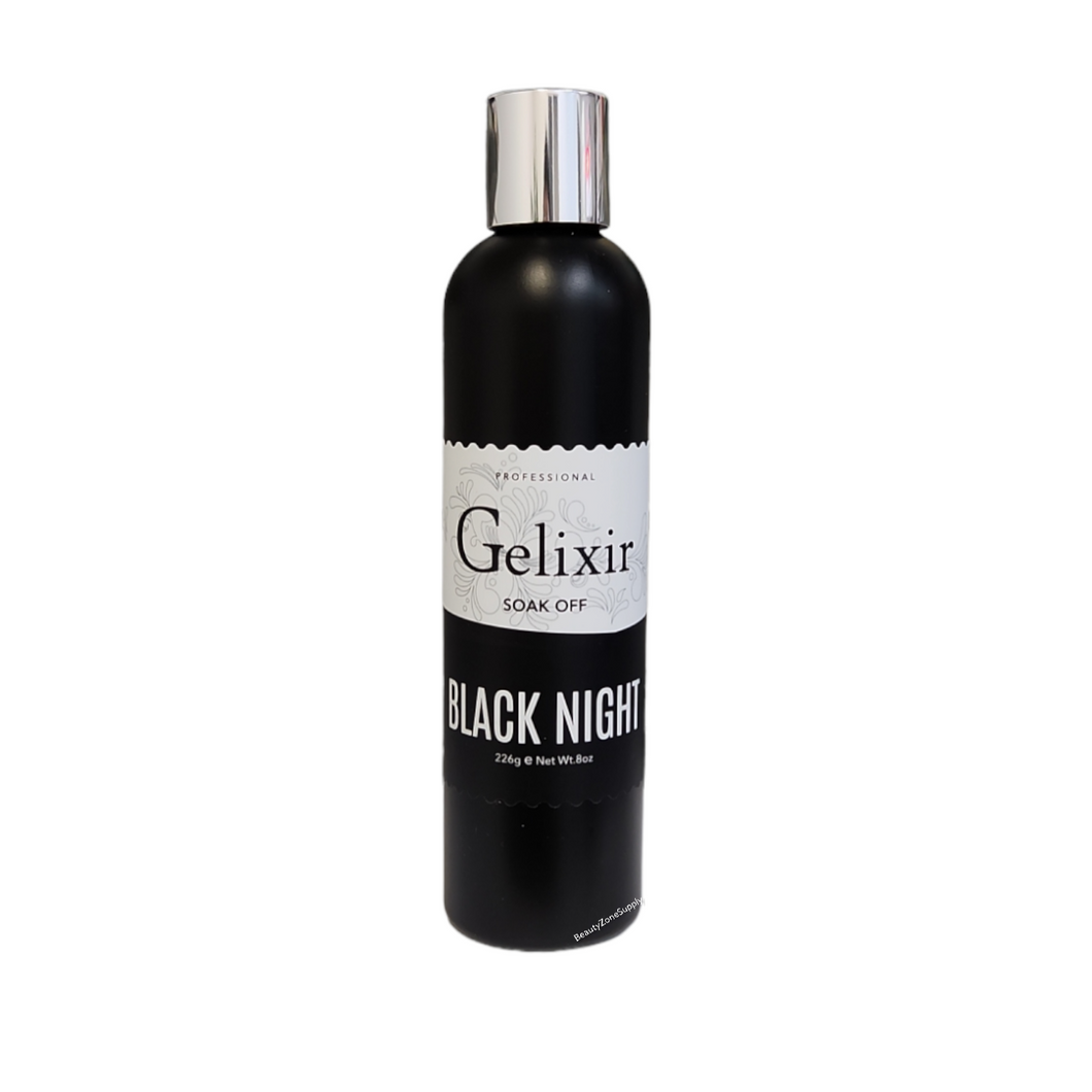 Gelixir Gel Polish Black Night Refill 8 oz #089