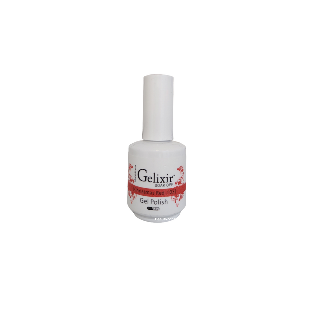 Gelixir Gel Polish Christmas Red 0.5 oz #103