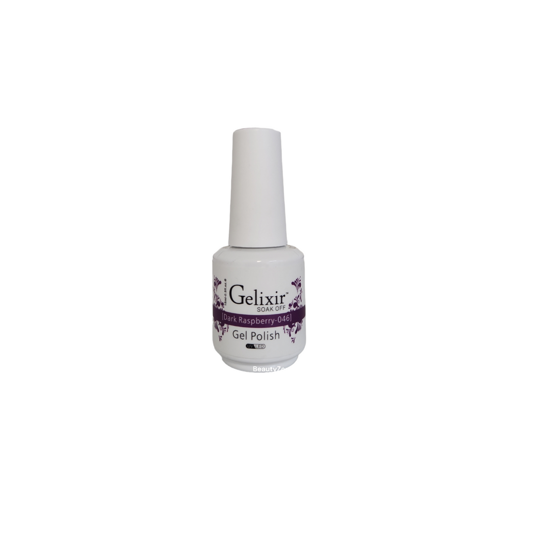 Gelixir Gel Polish Dark Raspberry 0.5 oz #046