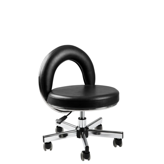 Gimbal Pedicure Stool Black