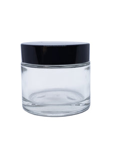 Glass jar 2 oz #9573-Beauty Zone Nail Supply