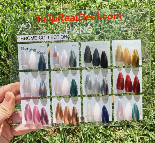 Hang Chrome 12 Colors Sample Display