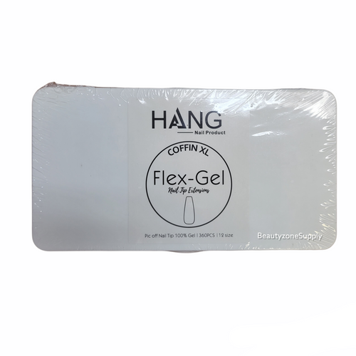 Hang Gel x Tips Coffin Long XL 360 ct / 12 Size