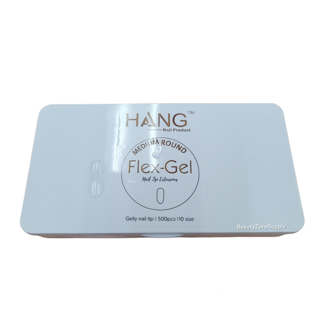 Hang Gel x Tips Round Medium 900 ct / 12 Size
