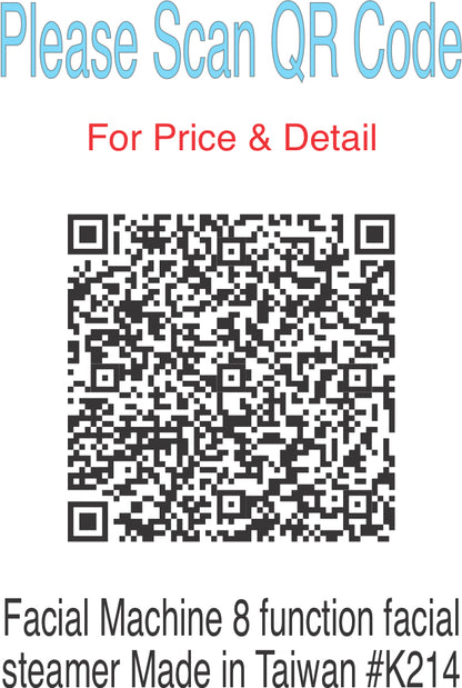 Facial Machine 8 function facial steamer Made in Taiwan #K214