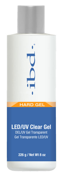 Ibd Hard Gel LED / UV Builder Gel Clear 8 oz #65614-Beauty Zone Nail Supply