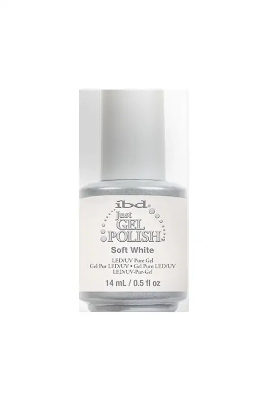 Ibd Just Gel Polish Soft White 0.5 oz 32917