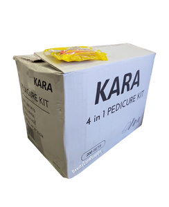 Kara Pedicure Kit 4 Yellow (Pumice-Buffer-File-Toe) 200 set #KA1