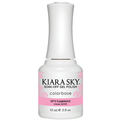 Kiara Sky All In One Gel Polish 0.5 oz LET'S FLAMINGLE G5103