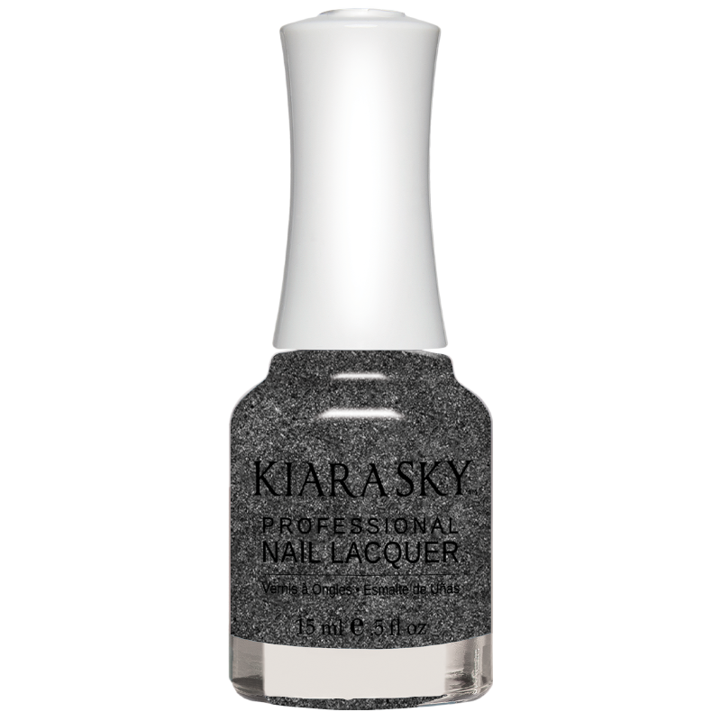 Kiara Sky All In One Nail Lacquer 0.5 oz LITTLE BLACK DRESS N5086-Beauty Zone Nail Supply