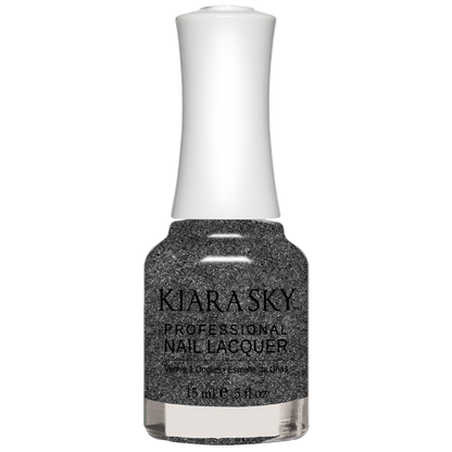 Kiara Sky All In One Nail Lacquer 0.5 oz LITTLE BLACK DRESS N5086-Beauty Zone Nail Supply