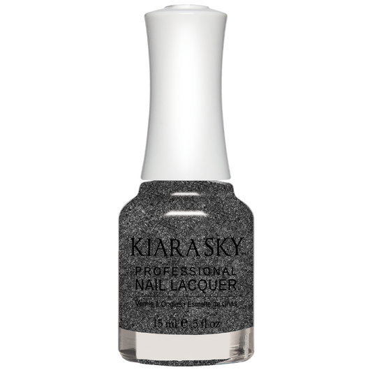 Kiara Sky All In One Nail Lacquer 0.5 oz LITTLE BLACK DRESS N5086-Beauty Zone Nail Supply