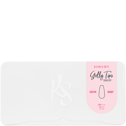 Kiara Sky Gelly Tip Short Coffin 500 tips #GT06