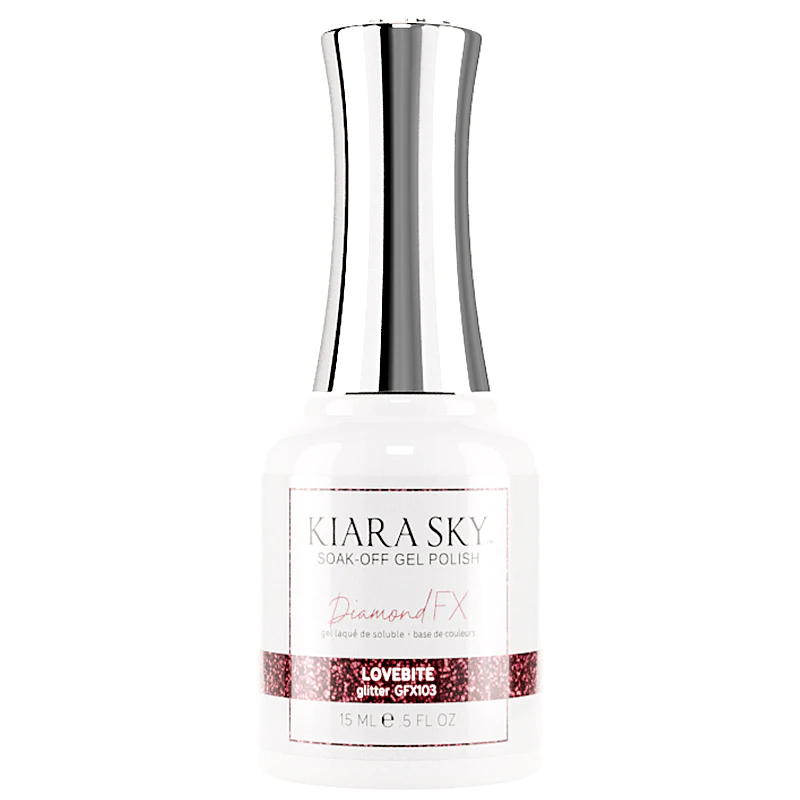 Kiara Sky Diamond FX Gel Polish- LOVEBITE 0.5 oz #GFX103