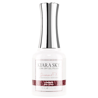 Kiara Sky Diamond FX Gel Polish- LOVEBITE 0.5 oz #GFX103