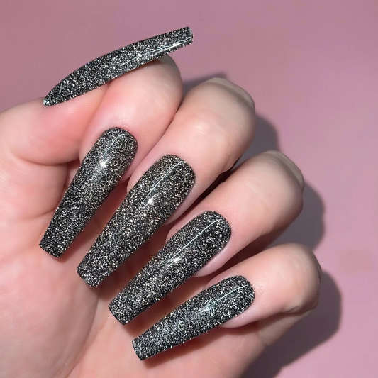 Kiara Sky Diamond FX Gel Polish- MIDNIGHT FLING 0.5 oz #GFX101