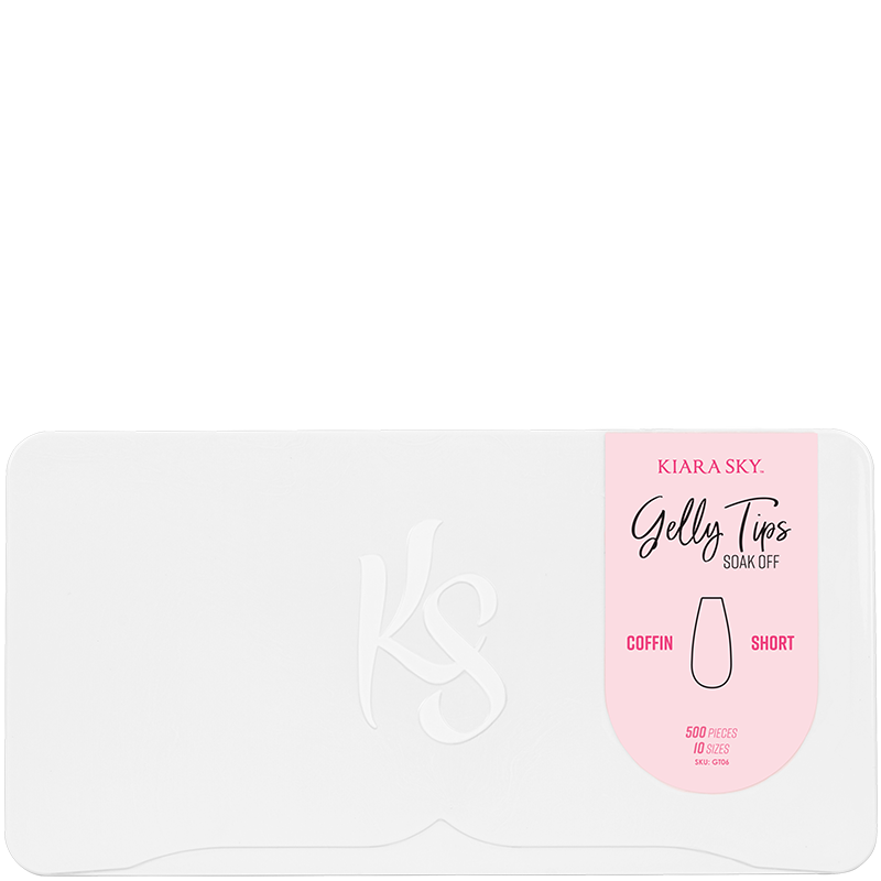 Kiara Sky Gelly Tip Short Coffin 500 tips #GT06