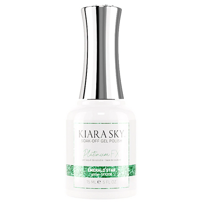 Kiara Sky Platinum FX Gel Polish- EMERALD STAR 0.5 oz #GFX208