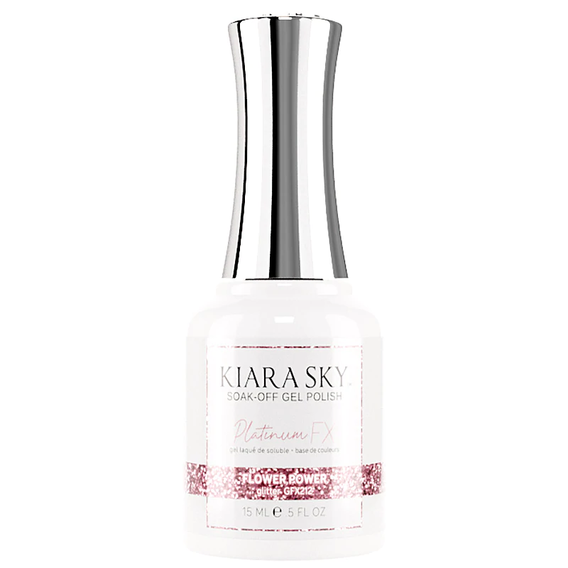 Kiara Sky Platinum FX Gel Polish- FLOWER POWER 0.5 oz #GFX212
