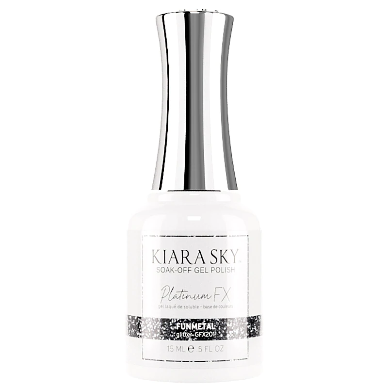 Kiara Sky Platinum FX Gel Polish- FUNMETAL 0.5 oz #GFX201