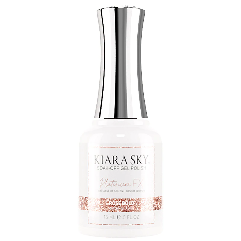 Kiara Sky Platinum FX Gel Polish- ROSE BOLD 0.5 oz #GFX210