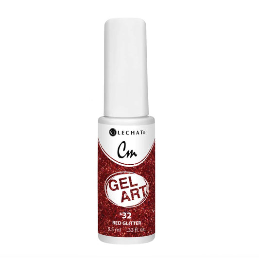Lechat CM Gel Nail Art -Red Glitter #CMG32