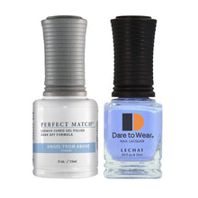 Load image into Gallery viewer, Lechat Perfect match Duo Gel &amp; Lacquer Angel from above PMS 070