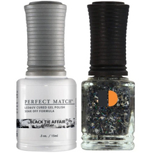 Load image into Gallery viewer, Lechat Perfect Match Duo Gel &amp; Lacquer Black Tie affair PMS 138