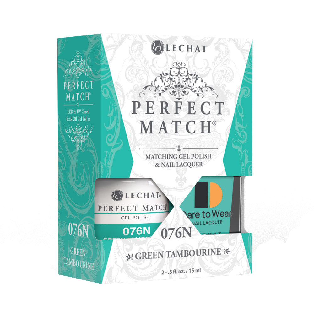 Lechat Perfect match Duo Gel & Lacquer Green Tambourine PMS076N