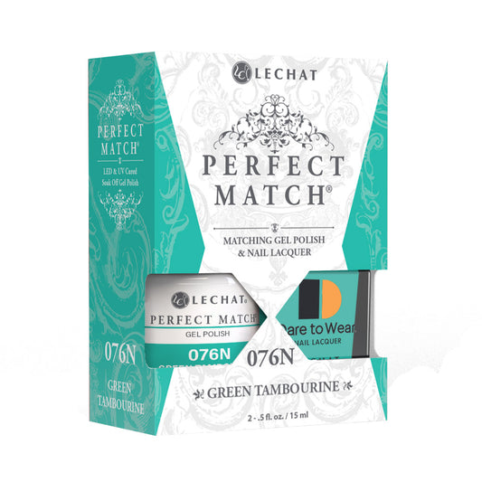 Lechat Perfect match Duo Gel & Lacquer Green Tambourine PMS076N