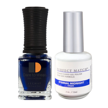 Load image into Gallery viewer, Lechat Perfect Match Duo Gel &amp; Lacquer Eternal Midnight  #222
