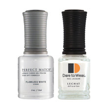 Load image into Gallery viewer, Lechat Perfect match Duo Gel &amp; Lacquer Flawless White PMS007
