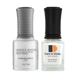 Lechat Perfect match Duo Gel & Lacquer Flawless White PMS007