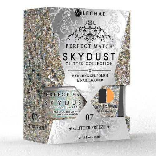 Lechat Perfect match Gel & Lacquer Sky Dust Glitter Freeze SDMS07