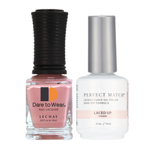 Load image into Gallery viewer, Lechat Perfect Match Duo Gel &amp; Lacquer Laced Up PMS 212
