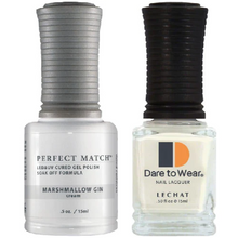 Load image into Gallery viewer, Lechat Perfect match Duo Gel &amp; Lacquer Marshmallow Gin PMS035