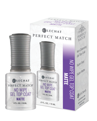 Lechat Perfect Match Perfect Match No-Wipe Gel Top Coat Matte 0.5 oz PMMTC