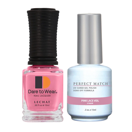 Lechat Perfect match Duo Gel & Lacquer Pink Lace Veil PMS049