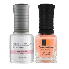 Load image into Gallery viewer, Lechat Perfect match Duo Gel &amp; Lacquer Pink Ribbon PMS008