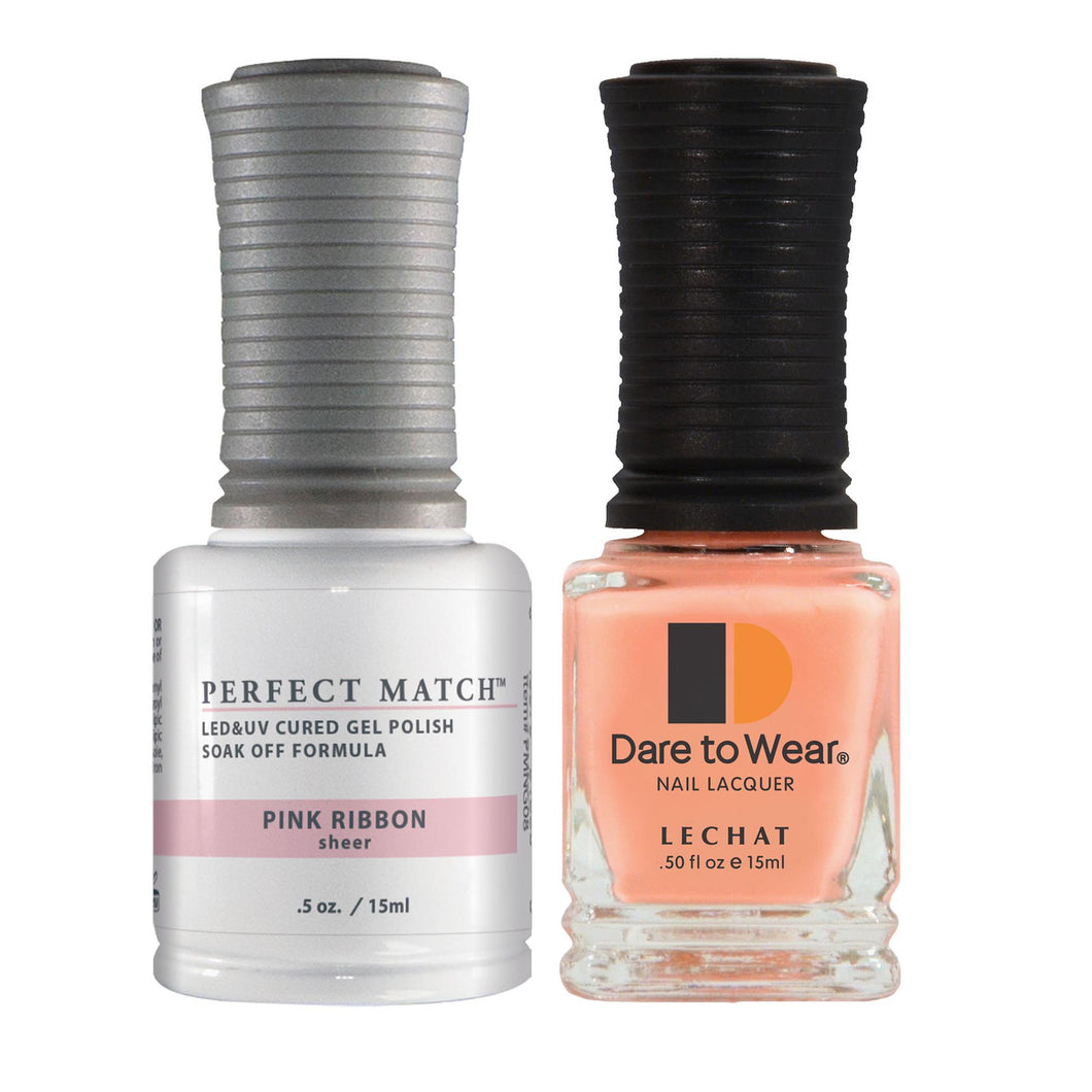 Lechat Perfect match Duo Gel & Lacquer Pink Ribbon PMS008